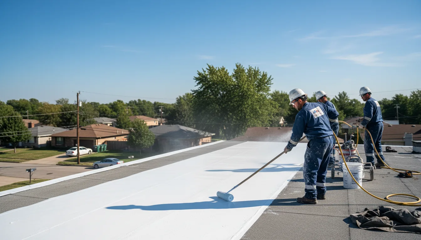 Commercial roof coating in Ardmore, OK near me